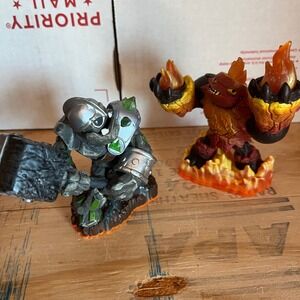 Skylanders Giants Characters Lot - Crusher & Hot Head